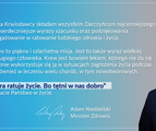 Życzenia Ministra Zdrowia