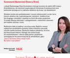 Życzenia Dyrektor Narodowego Centrum Krwi
