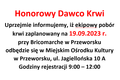 HONOROWI DAWCY KRWI Z PRZEWORSKA I OKOLIC